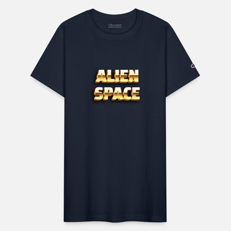 ALIEN SPACE 💫 golden text