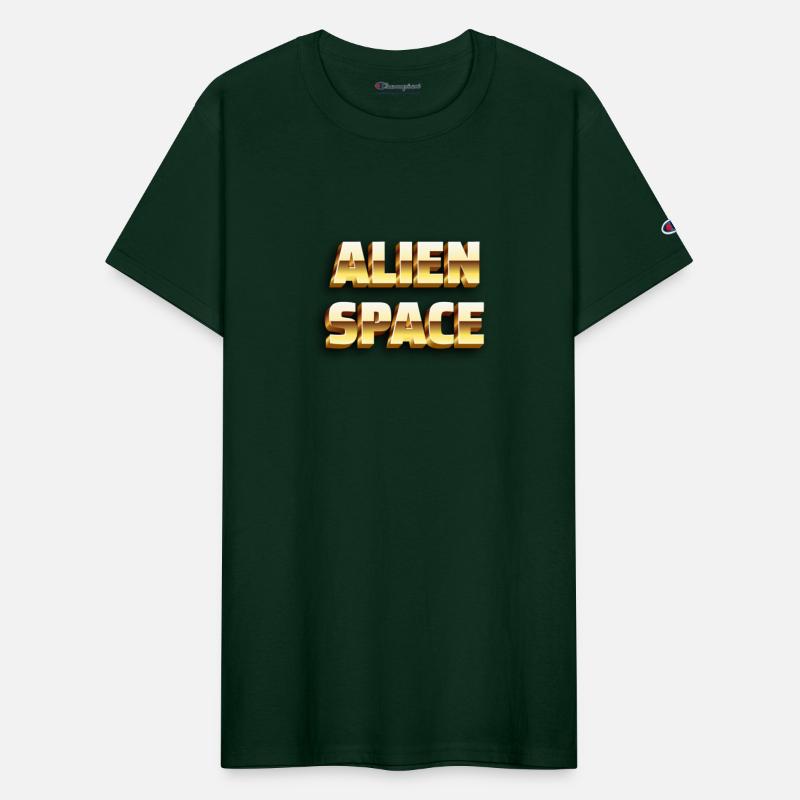 ALIEN SPACE 💫 golden text