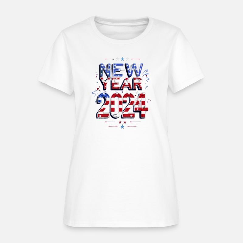 American Flag new year 2024