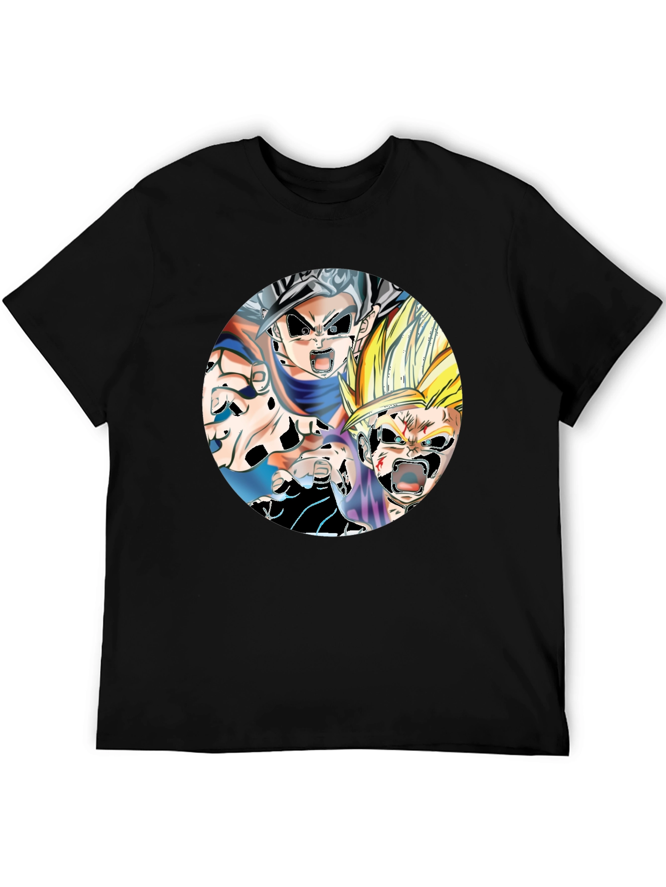 Dragon Ball Z Graphic Tee - Black Cotton Blend Shirt