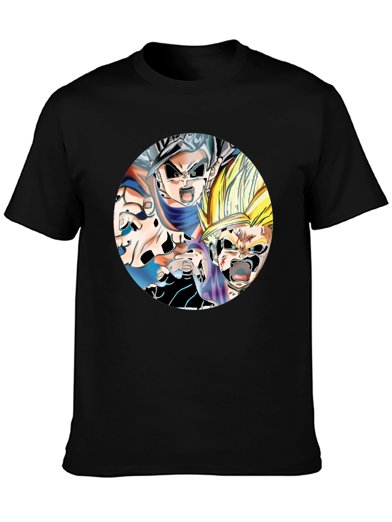 Dragon Ball Z Graphic Tee - Black Cotton Blend Shirt