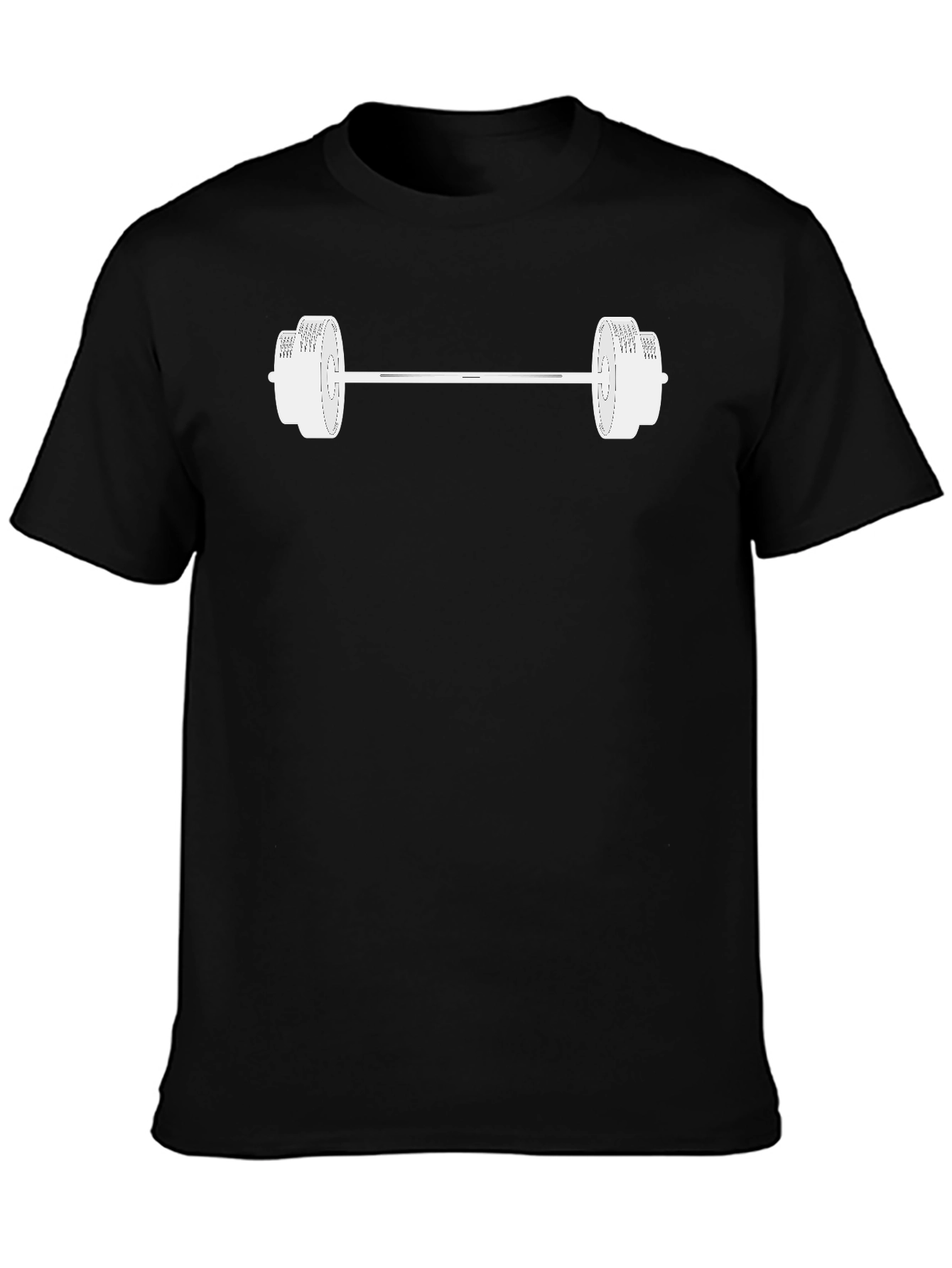 Barbell Graphic Black T-Shirt - Gym Workout Apparel