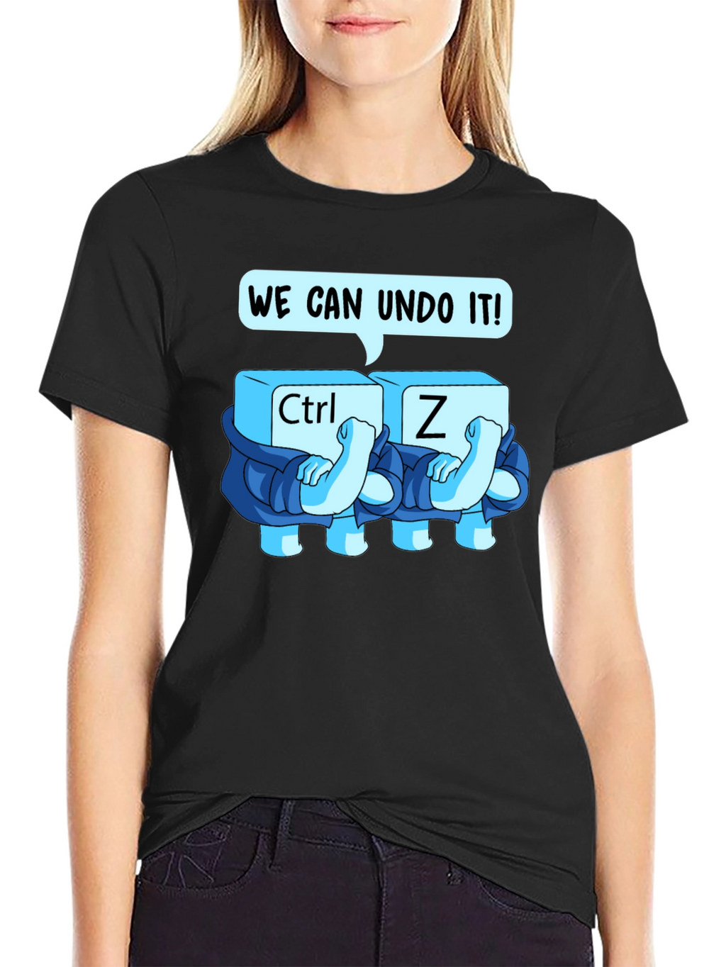 Ctrl+Z Undo Graphic Tee - Soft Cotton Blend