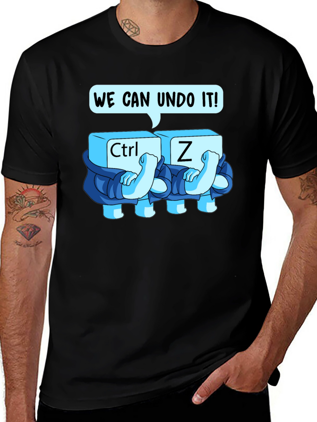 Ctrl+Z Undo Graphic Tee - Soft Cotton Blend
