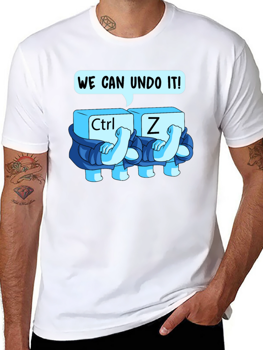 Ctrl+Z Undo Graphic Tee - Soft Cotton Blend
