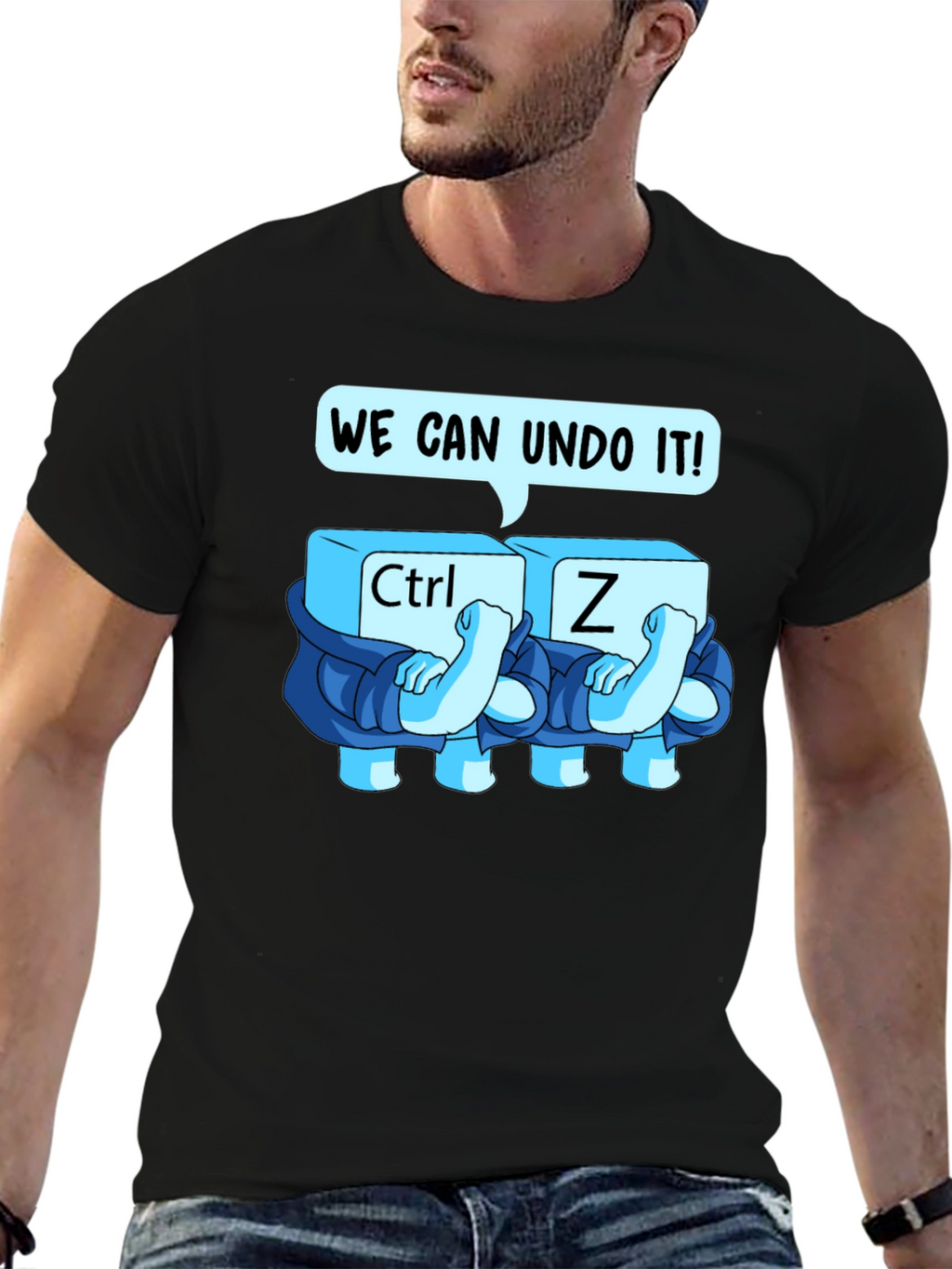 Ctrl+Z Undo Graphic Tee - Soft Cotton Blend