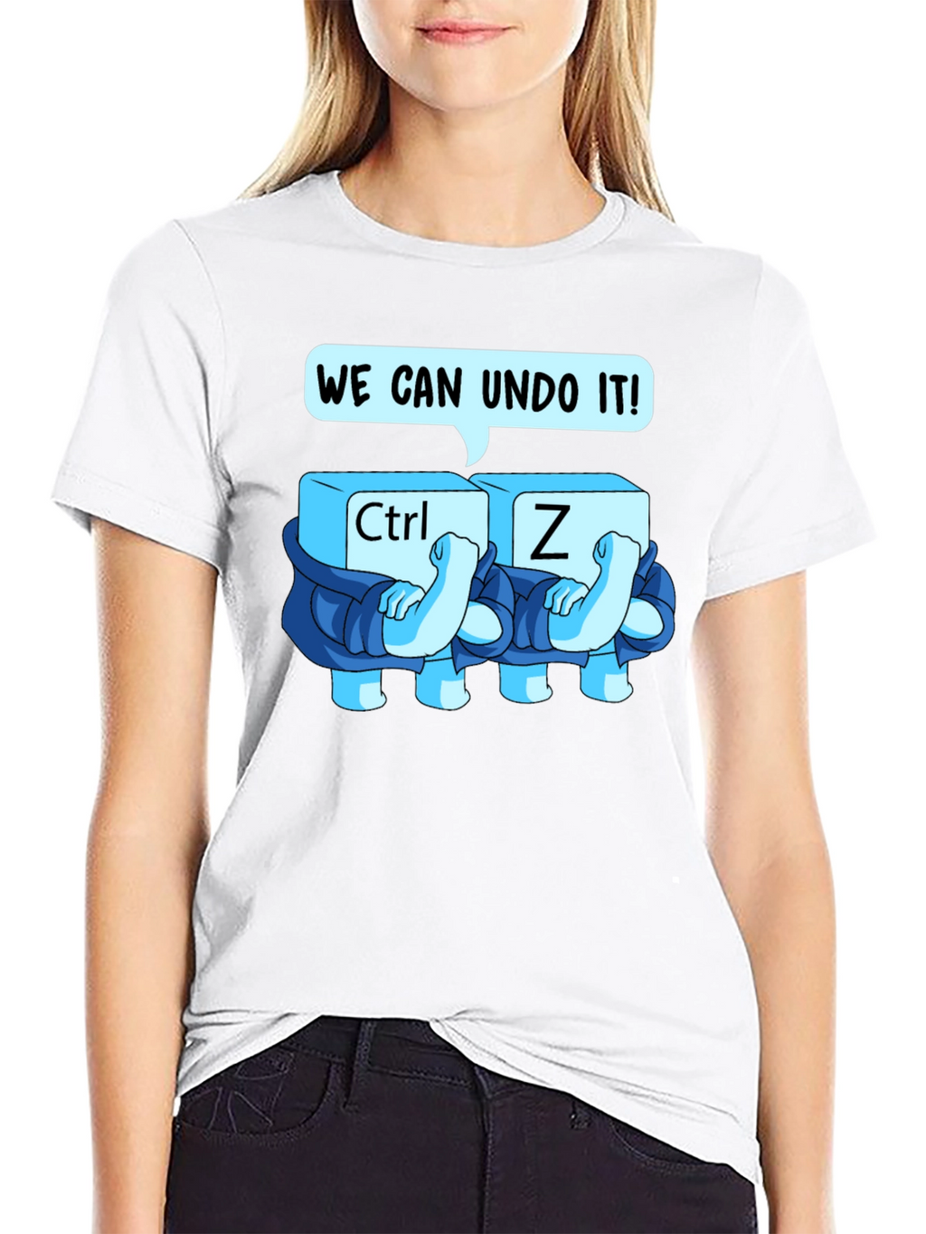 Ctrl+Z Undo Graphic Tee - Soft Cotton Blend