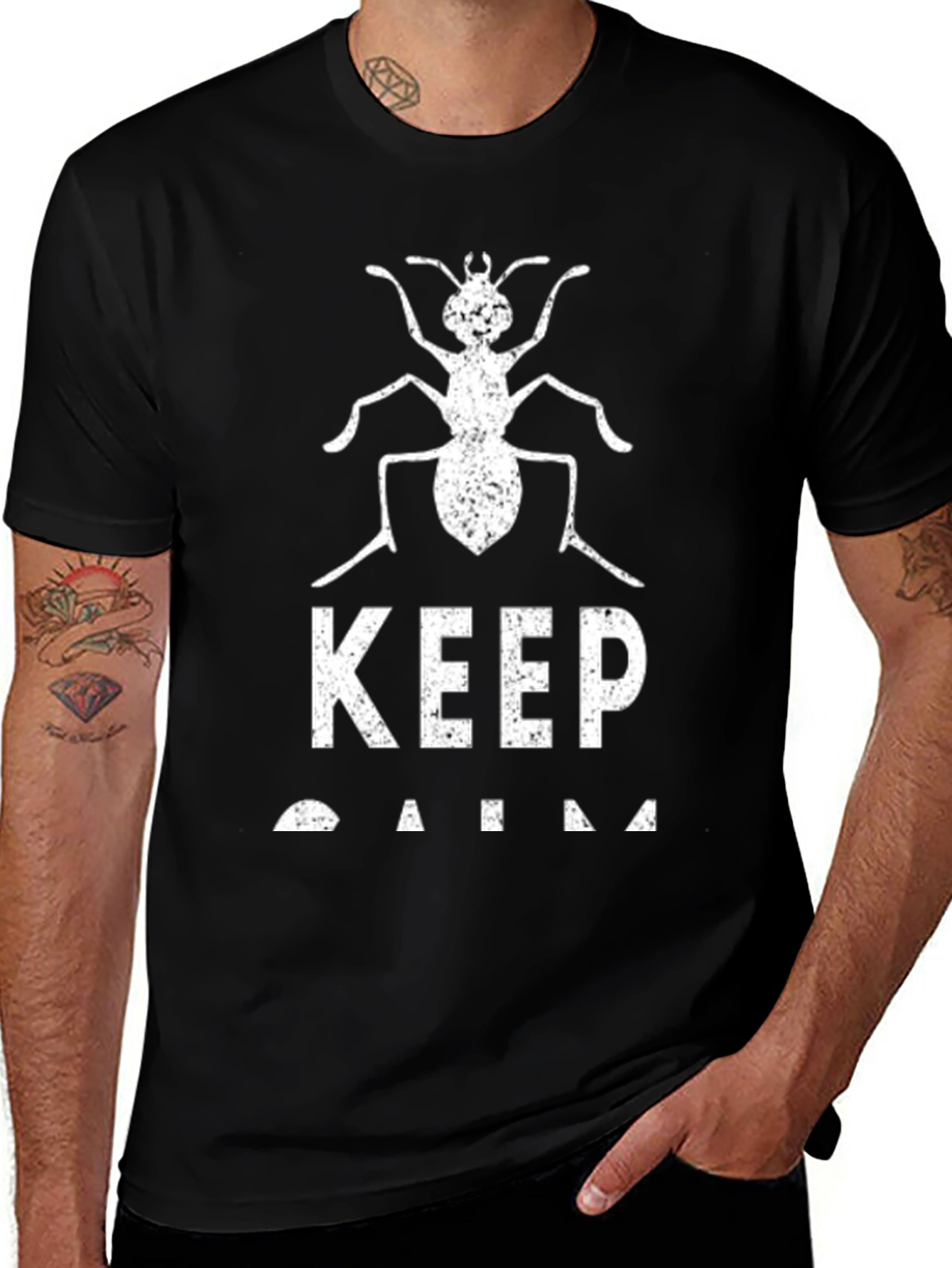 Keep Calm Ant T-Shirt - Funny Insect Tee