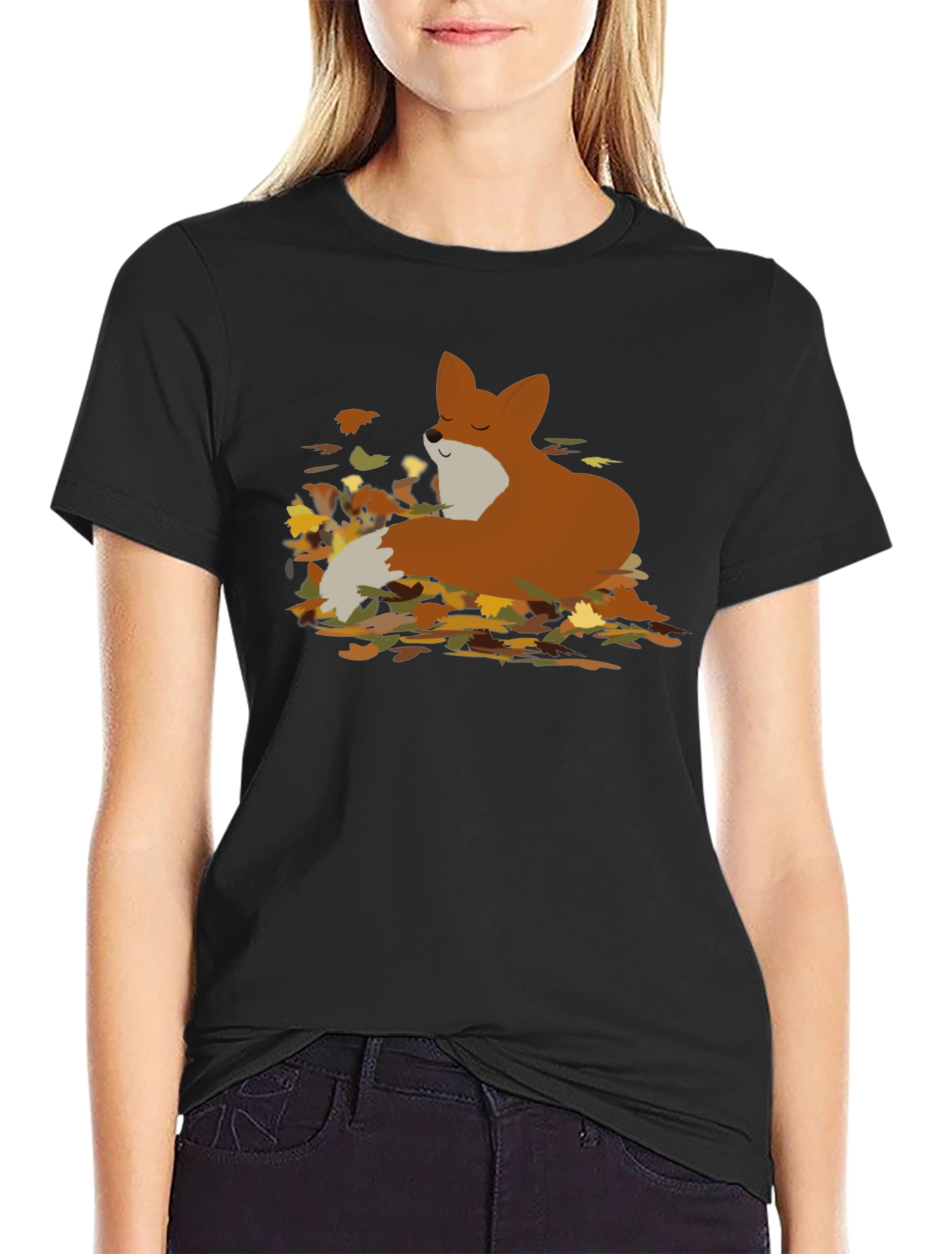 Autumn Fox T-Shirt - Cozy Fall Vibes