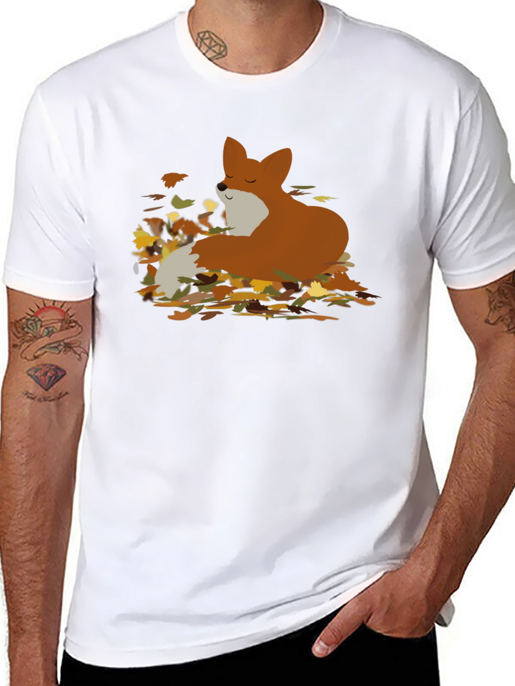Autumn Fox T-Shirt - Cozy Fall Vibes