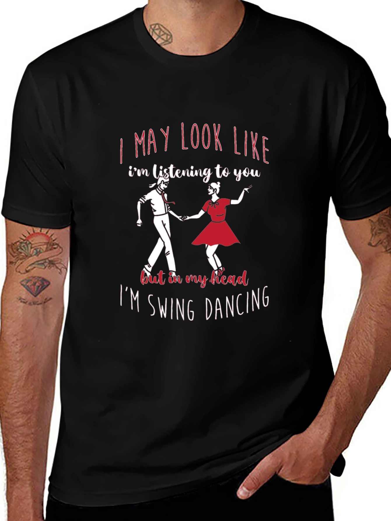 Swing Dancing T-Shirt - Listen in My Head
