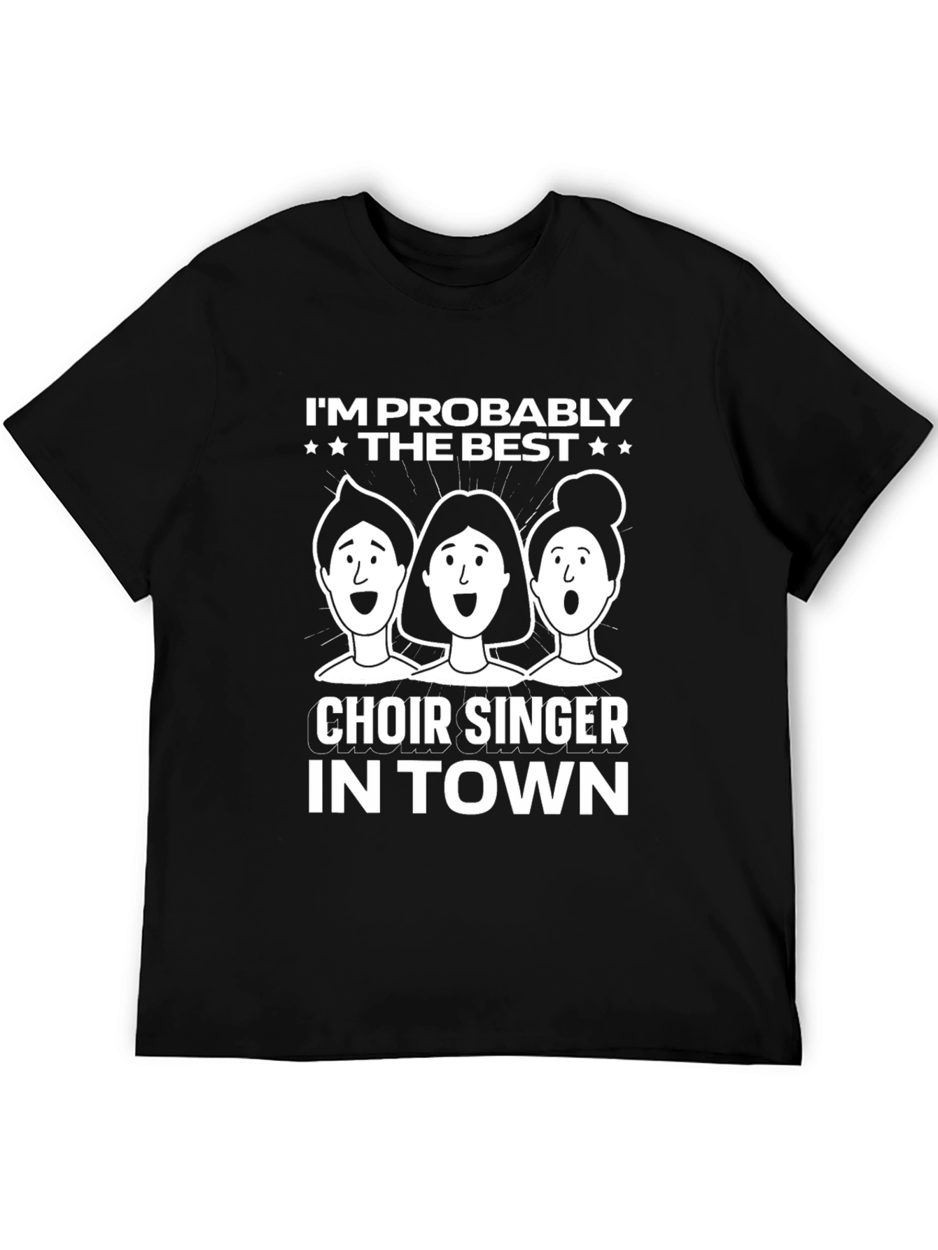 Best Choir Singer T-Shirt - Black Graphic Tee