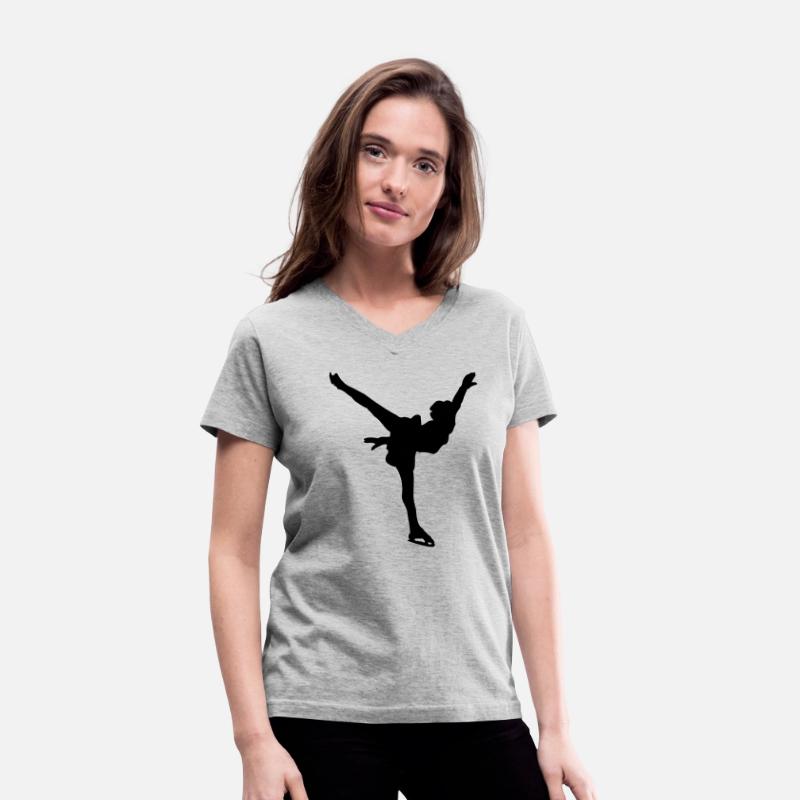 Art skating dancing girl