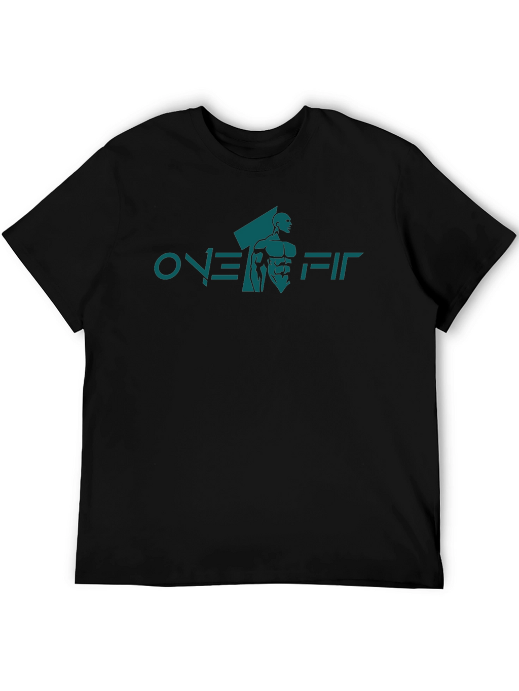 Over Fit Black Graphic Tee
