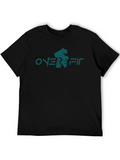Over Fit Black Graphic Tee