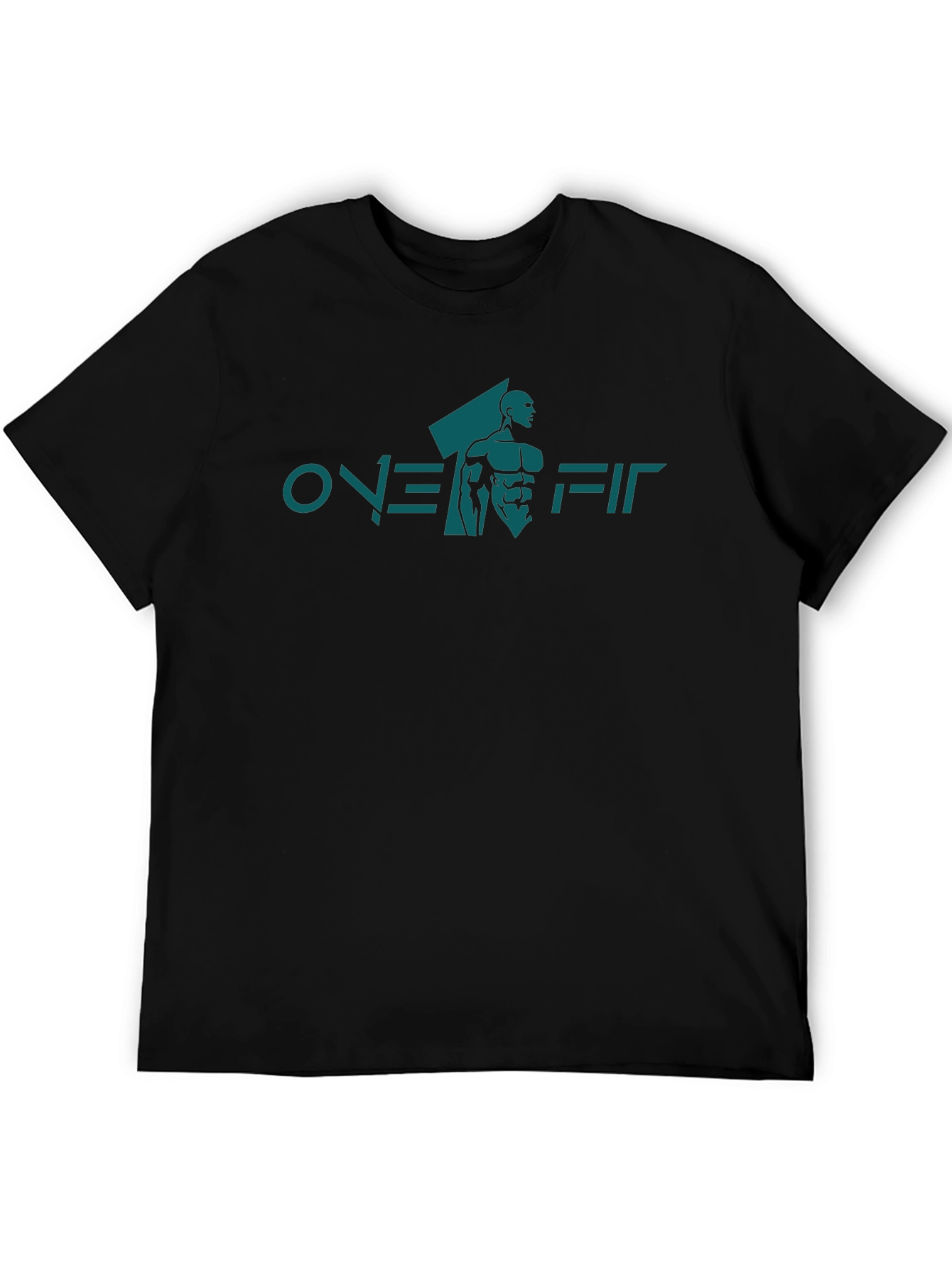 Over Fit Black Graphic Tee