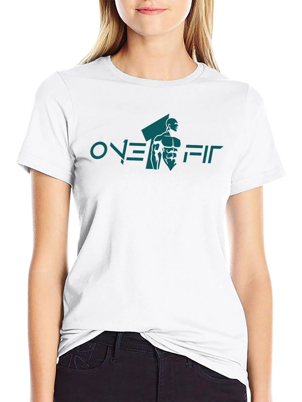 Over Fit Black Graphic Tee