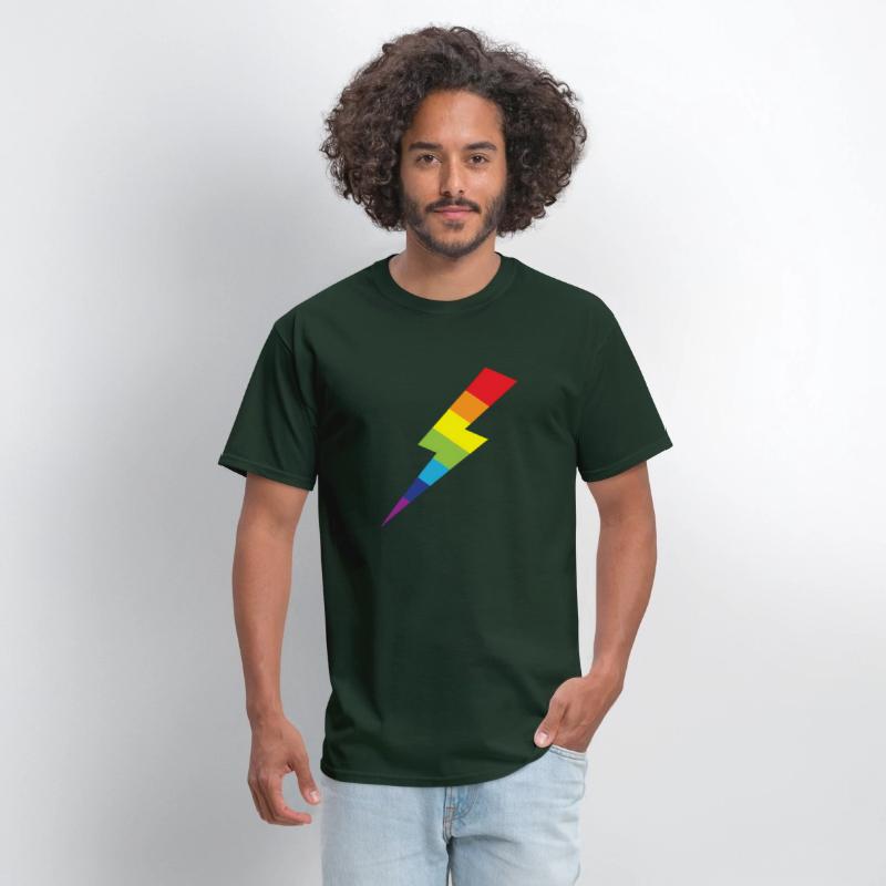 Awesome Rainbow Lightning Bolt Print