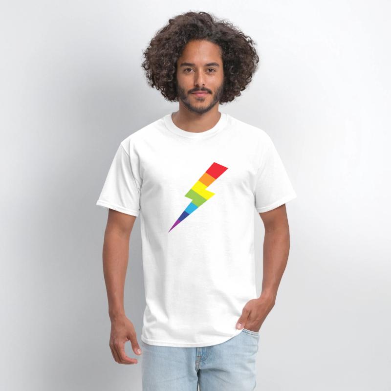 Awesome Rainbow Lightning Bolt Print