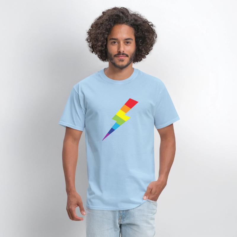 Awesome Rainbow Lightning Bolt Print