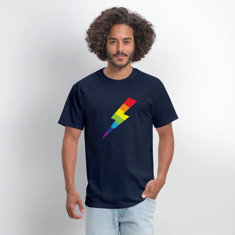 Awesome Rainbow Lightning Bolt Print
