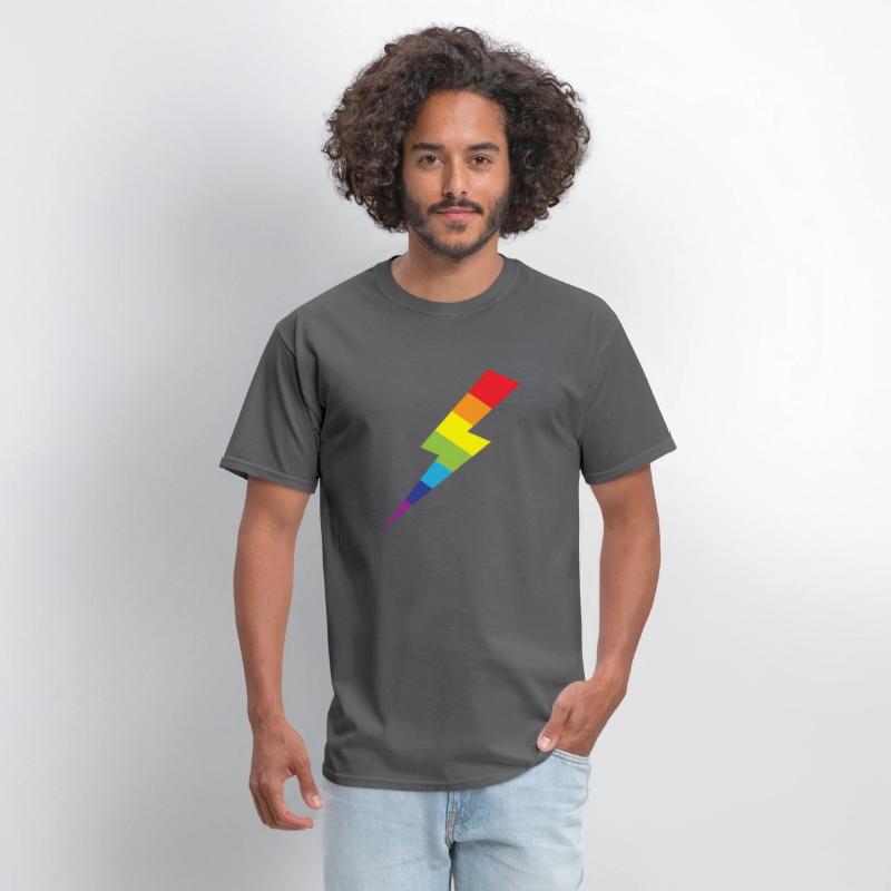 Awesome Rainbow Lightning Bolt Print