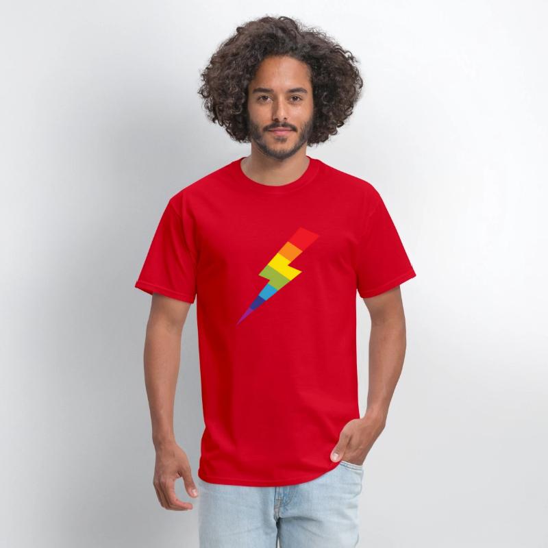 Awesome Rainbow Lightning Bolt Print
