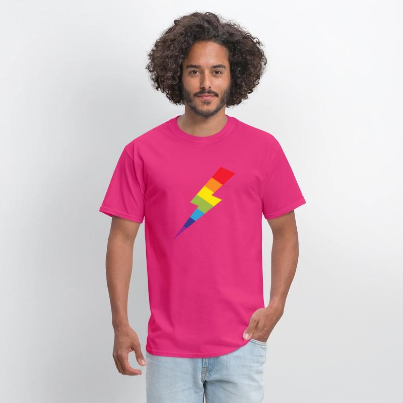Awesome Rainbow Lightning Bolt Print