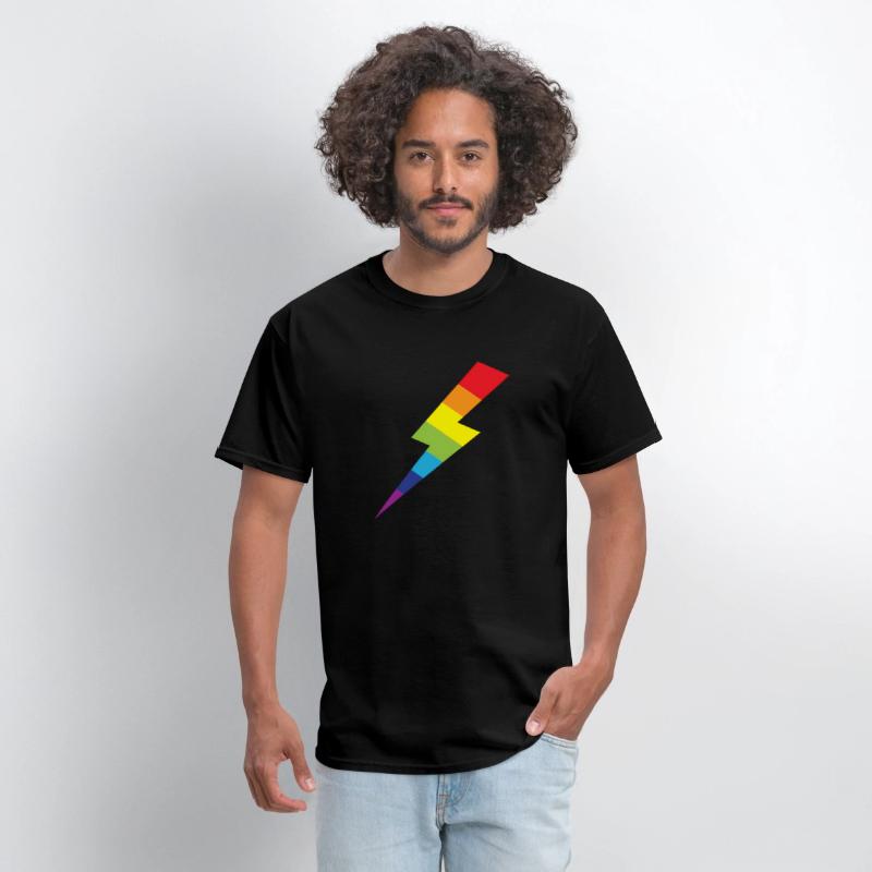 Awesome Rainbow Lightning Bolt Print