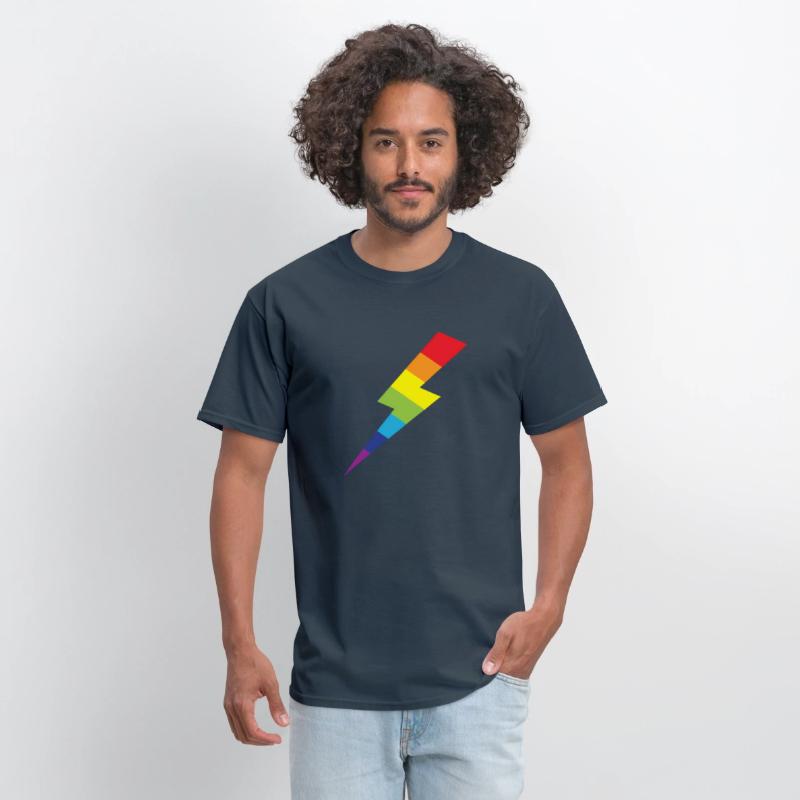 Awesome Rainbow Lightning Bolt Print
