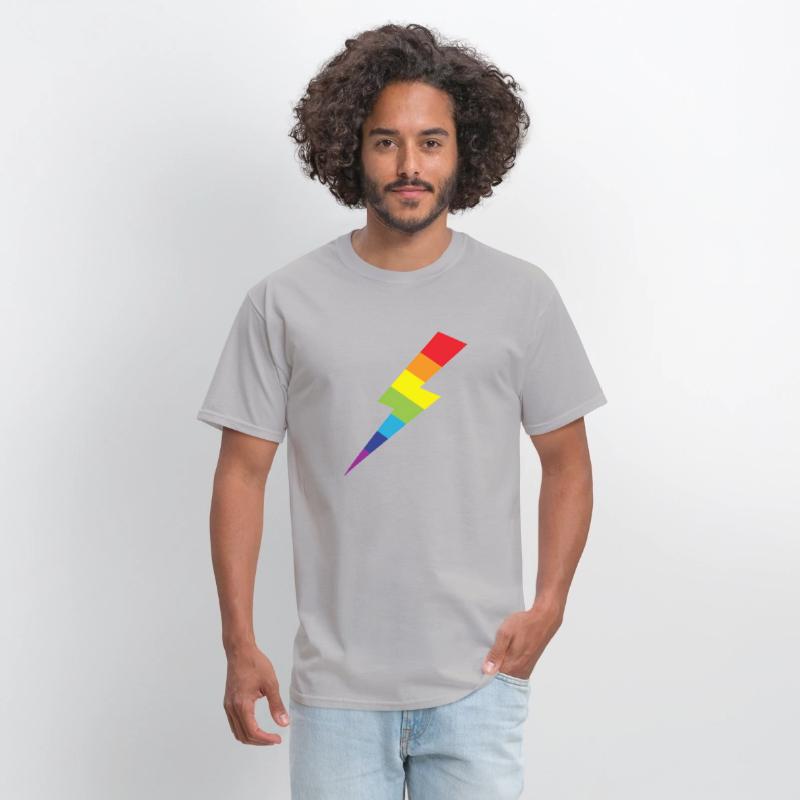 Awesome Rainbow Lightning Bolt Print