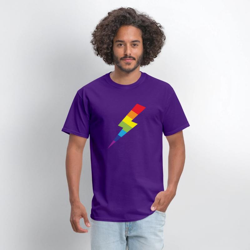 Awesome Rainbow Lightning Bolt Print