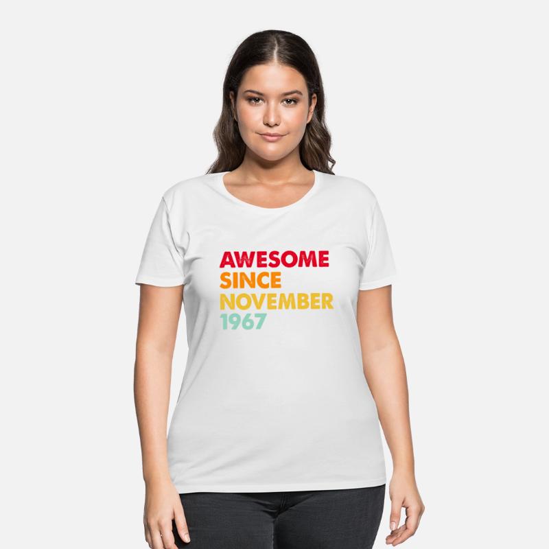 Awesome Since November 1967 55th Birthday Gifts