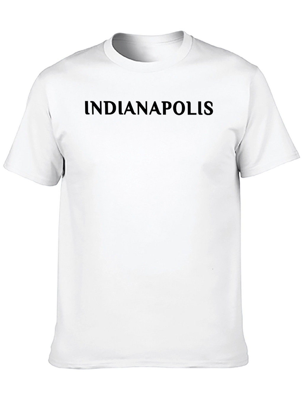 Indianapolis T-Shirt - Black Crew Neck Tee