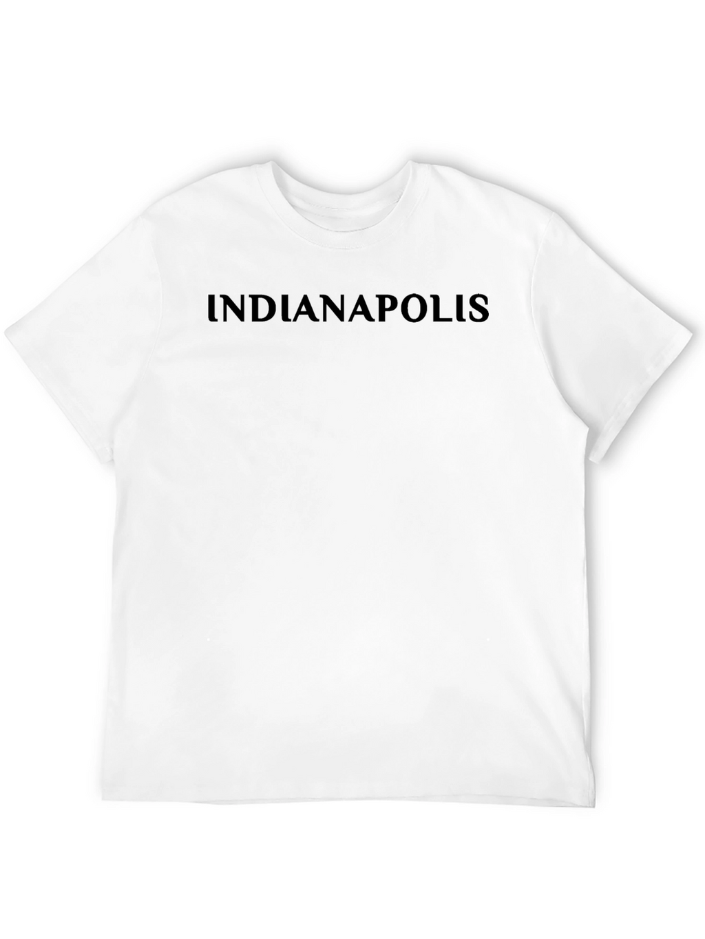 Indianapolis T-Shirt - Black Crew Neck Tee