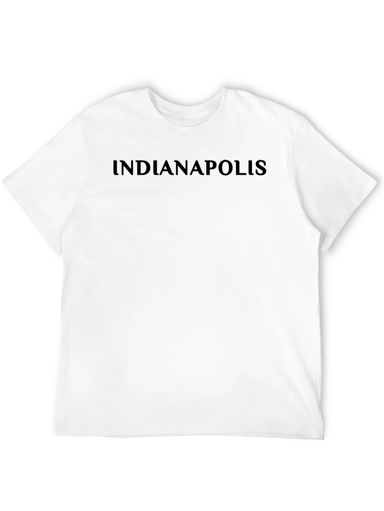 Indianapolis T-Shirt - Black Crew Neck Tee