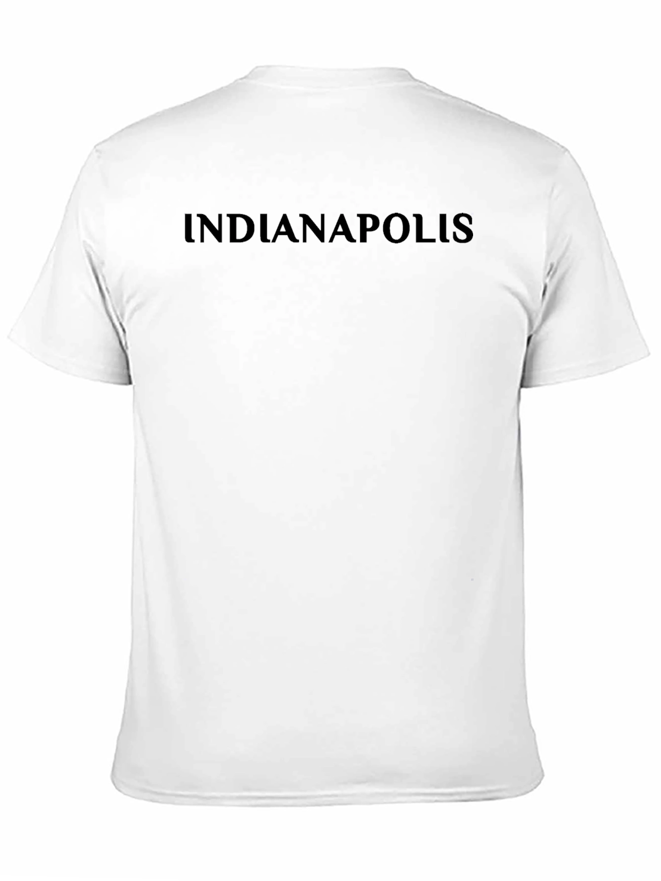 Indianapolis T-Shirt - Black Crew Neck Tee