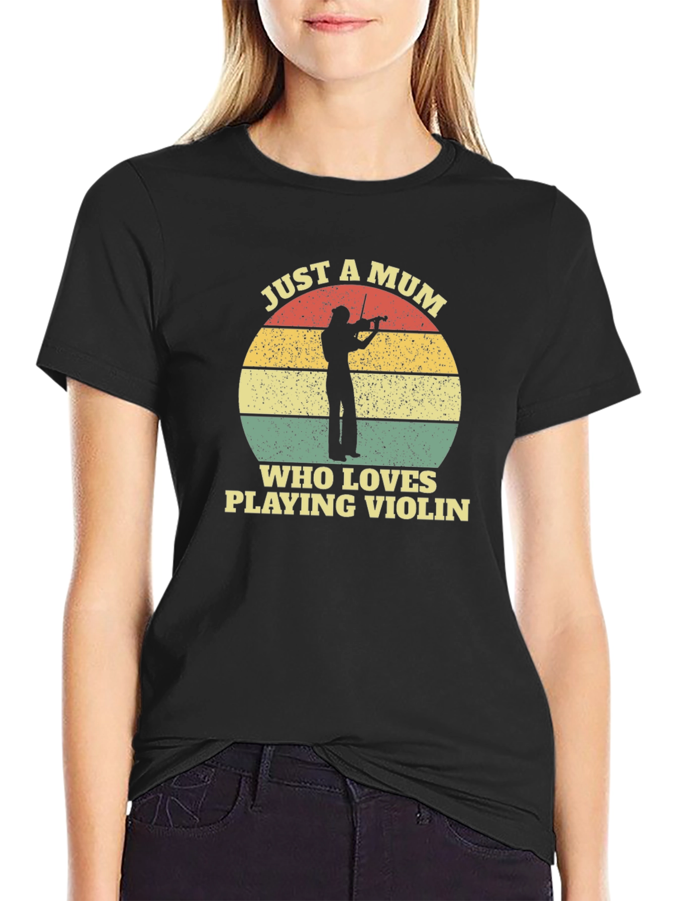 Just A Mum Who Loves Playing Violin T-Shirt