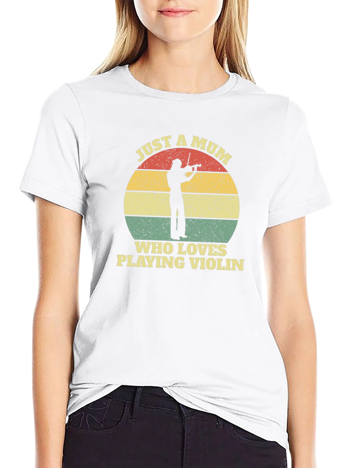 Just A Mum Who Loves Playing Violin T-Shirt