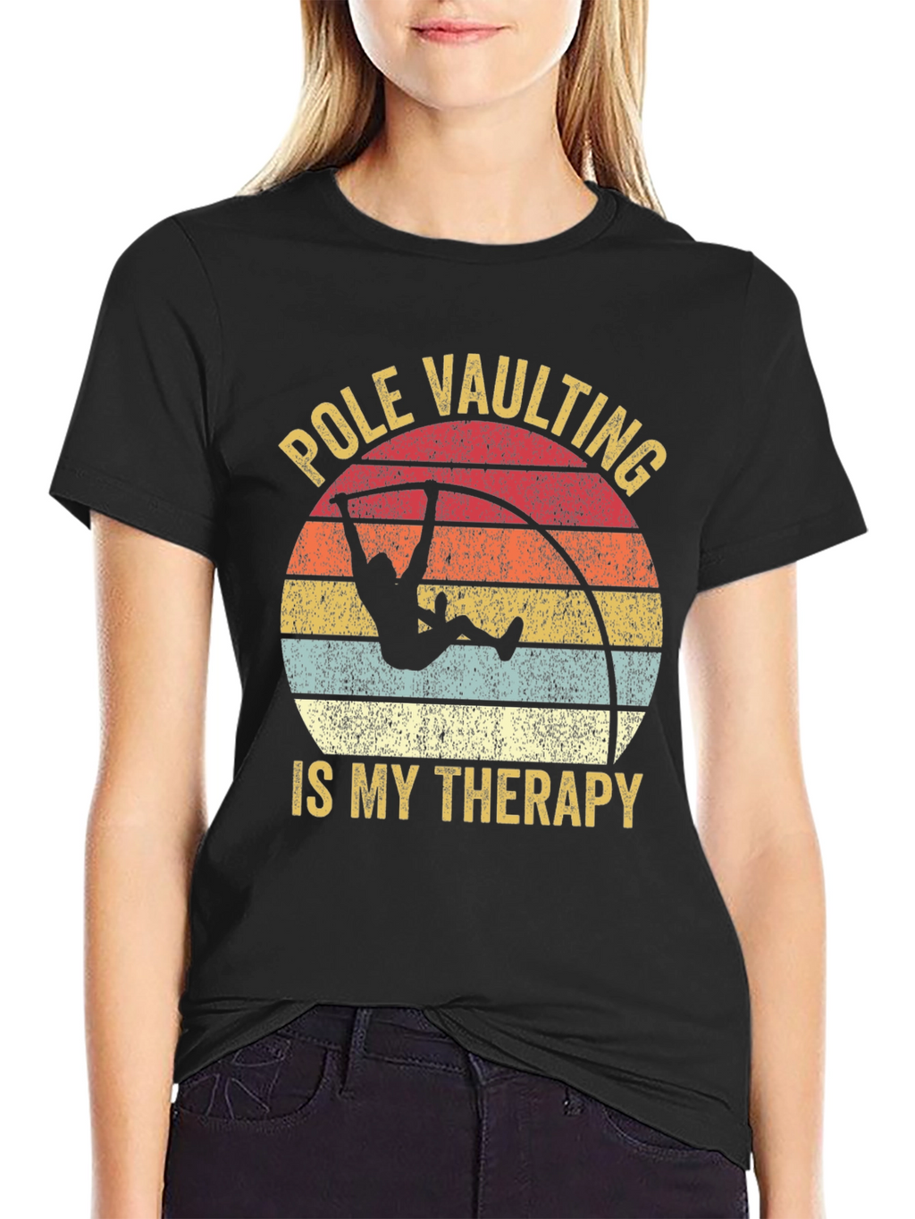 Pole Vaulting Is My Therapy T-Shirt