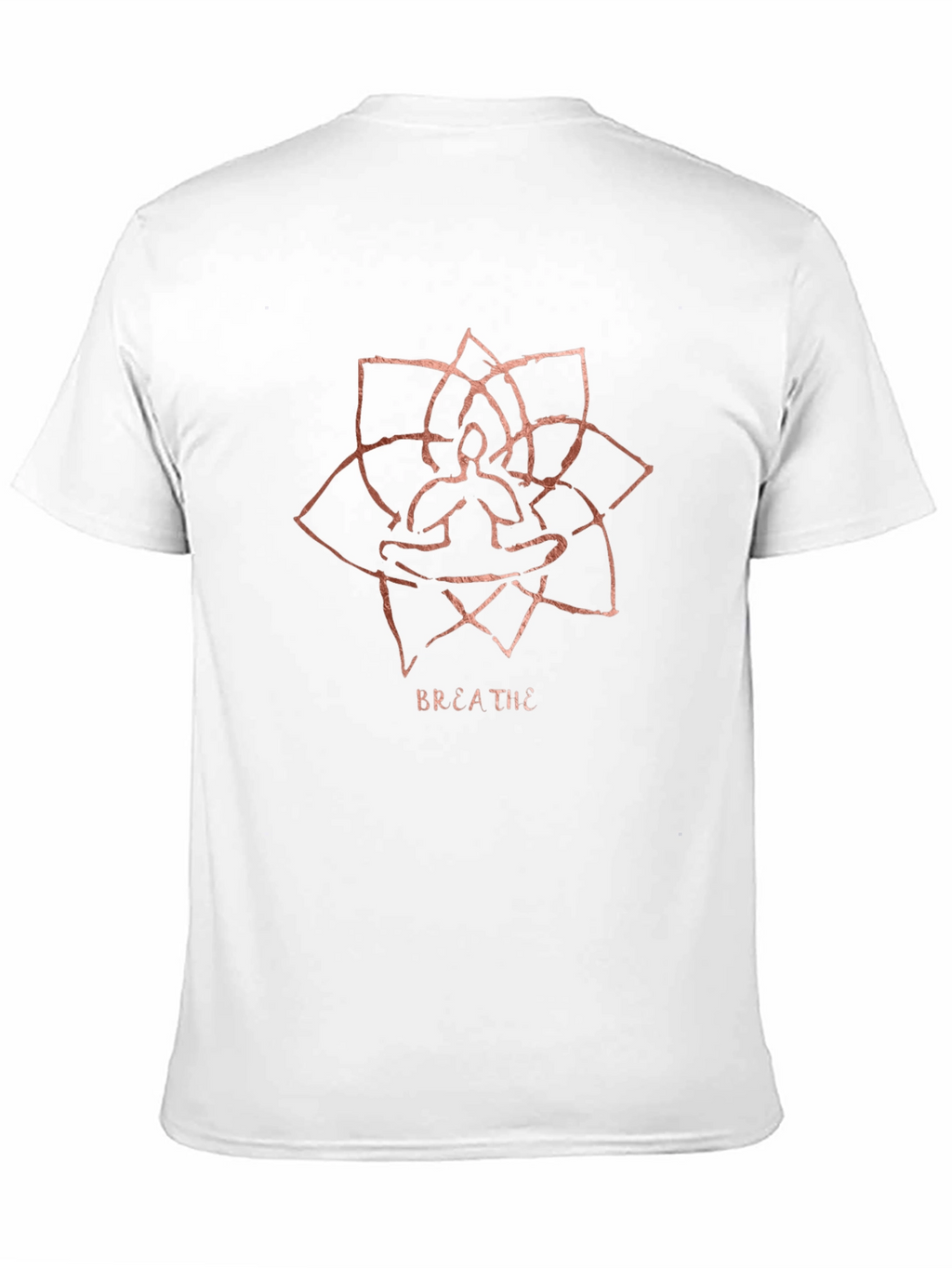 Breathe Lotus Meditation Graphic T-Shirt