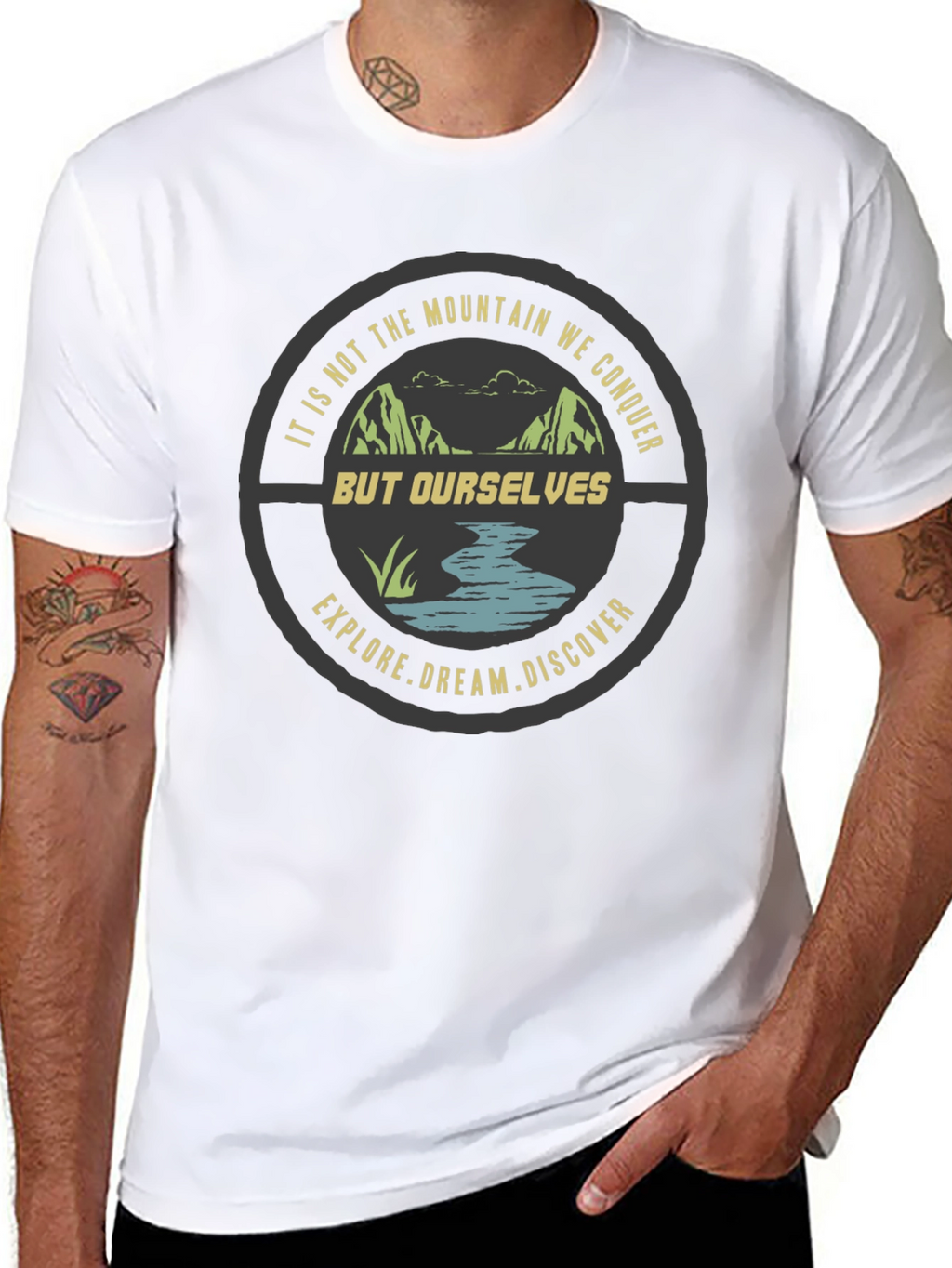 Adventure Graphic T-Shirt - Explore Dream Discover