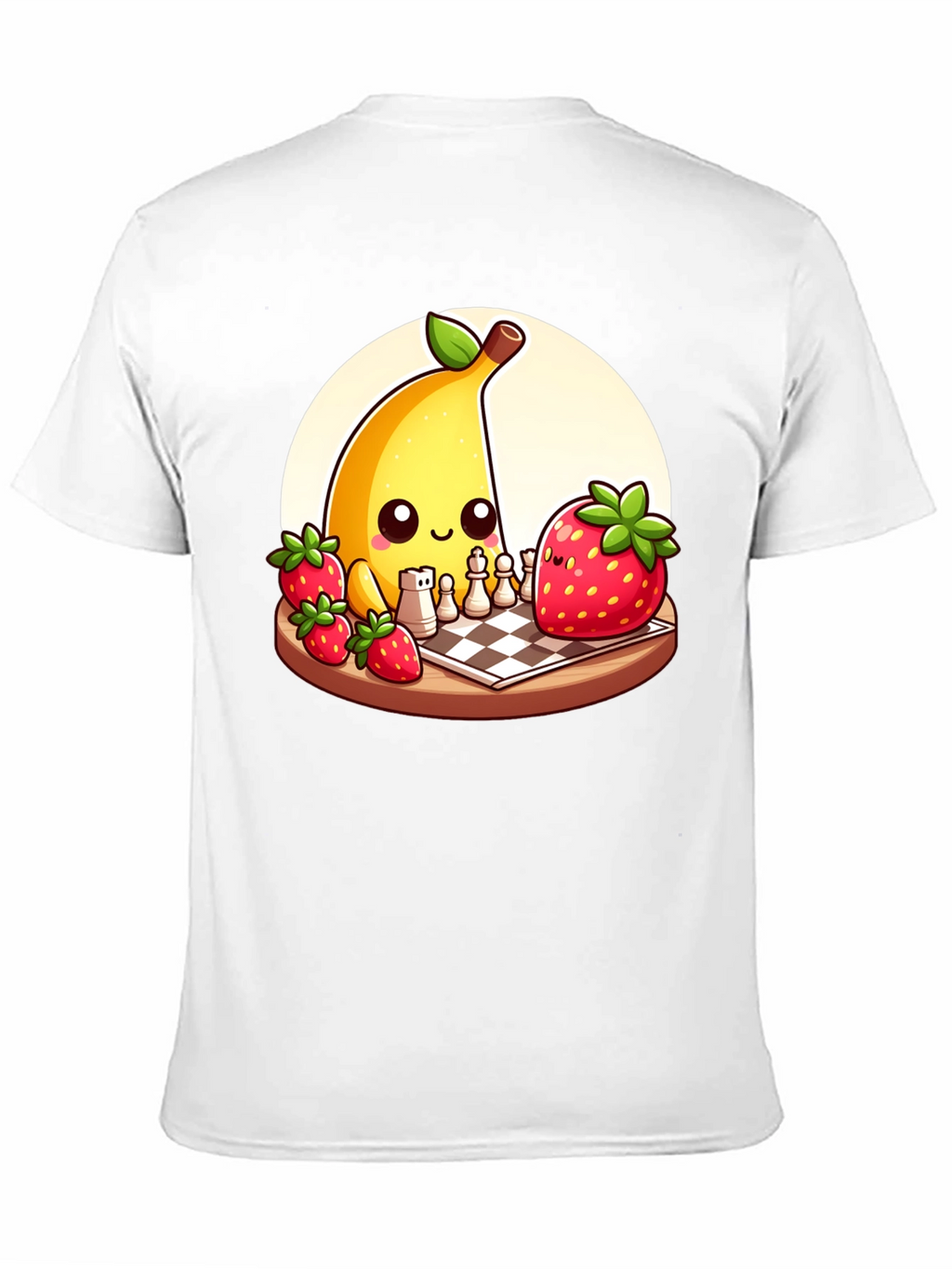 Banana vs Strawberry Chess T-Shirt