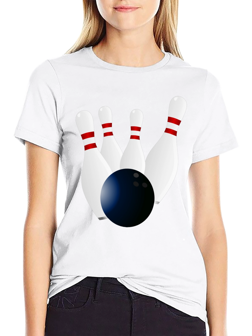 Bowling Strike Black T-Shirt