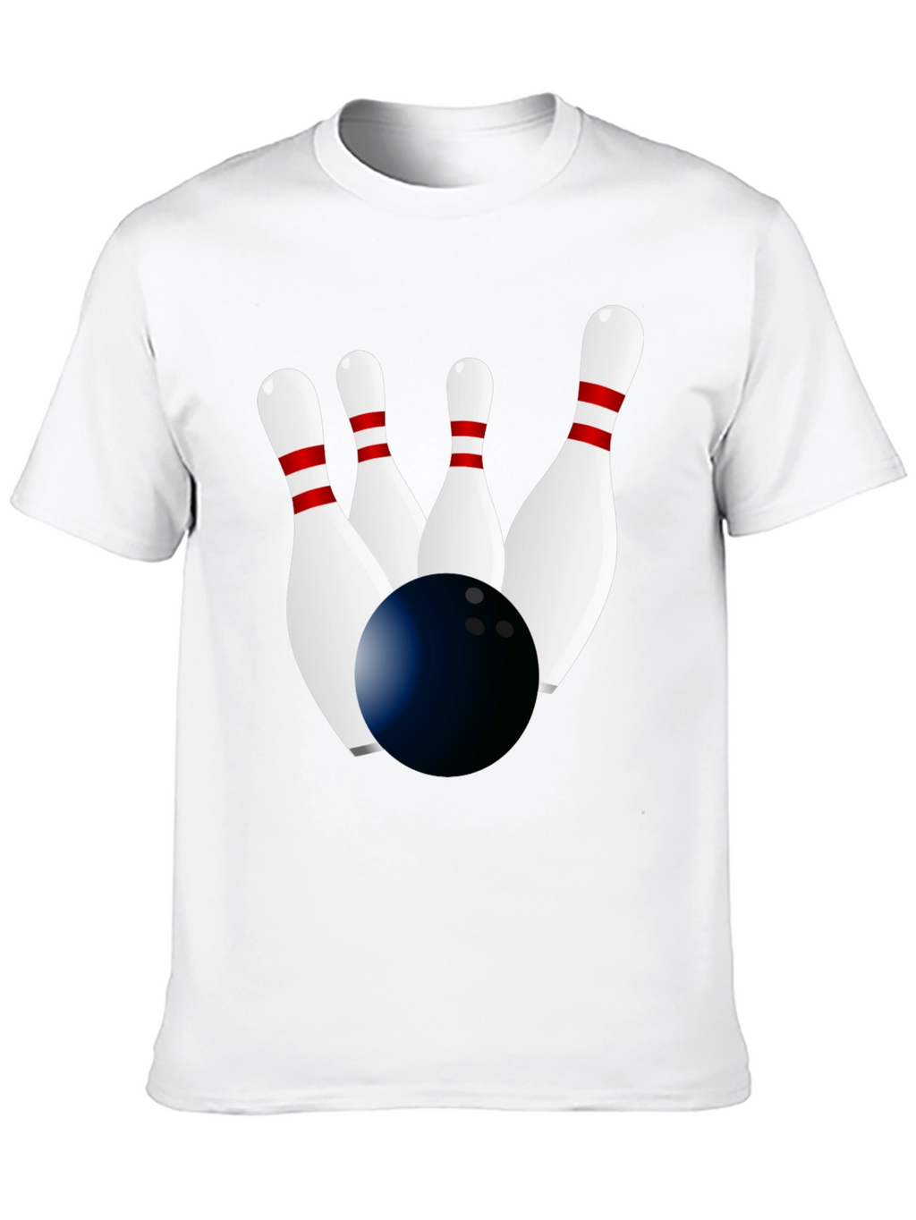 Bowling Strike Black T-Shirt