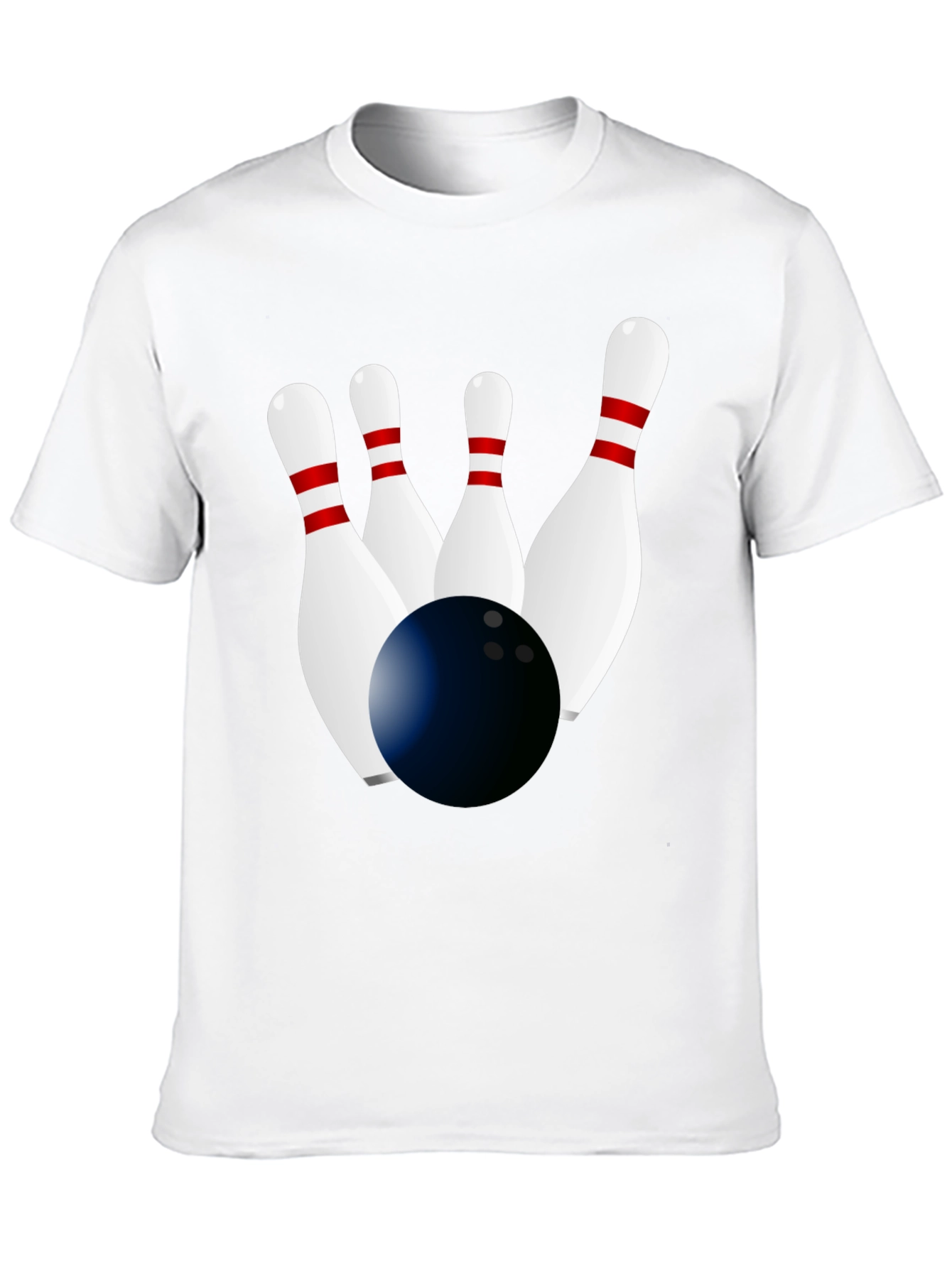 Bowling Strike Black T-Shirt