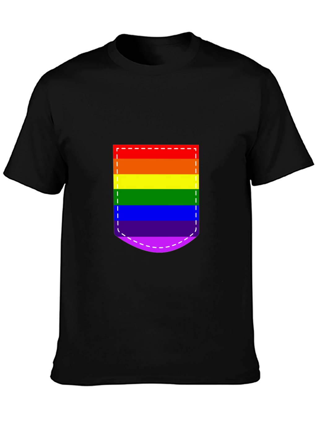 Pride Pocket Tee - Rainbow Flag Graphic Shirt