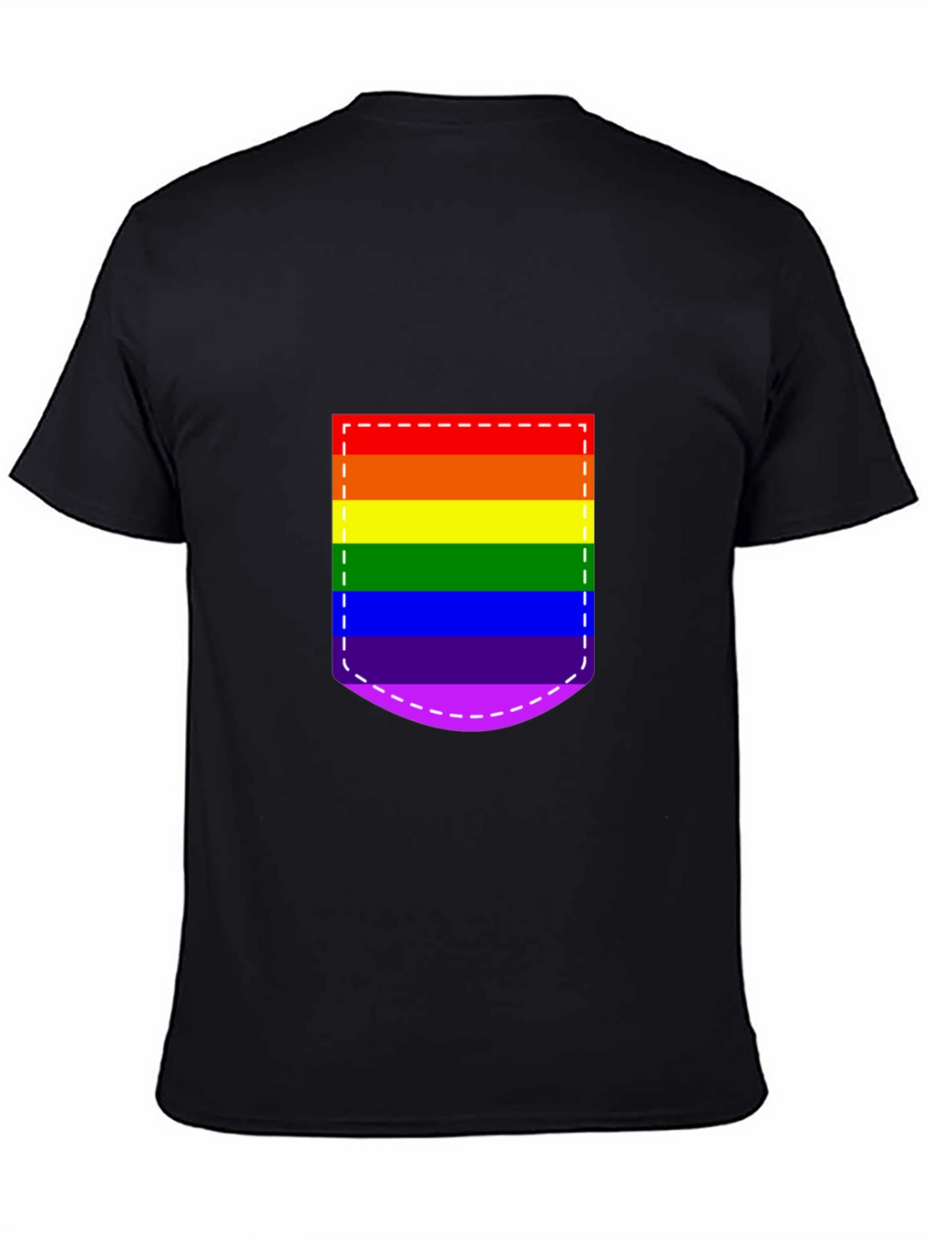 Pride Pocket Tee - Rainbow Flag Graphic Shirt
