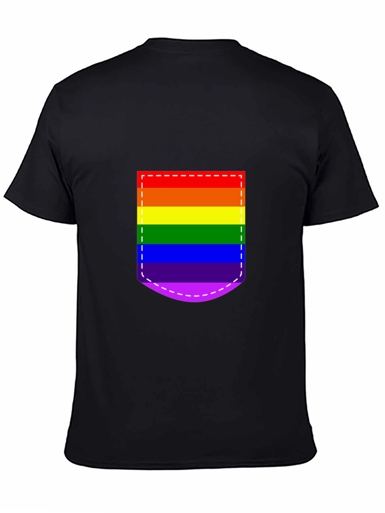 Pride Pocket Tee - Rainbow Flag Graphic Shirt