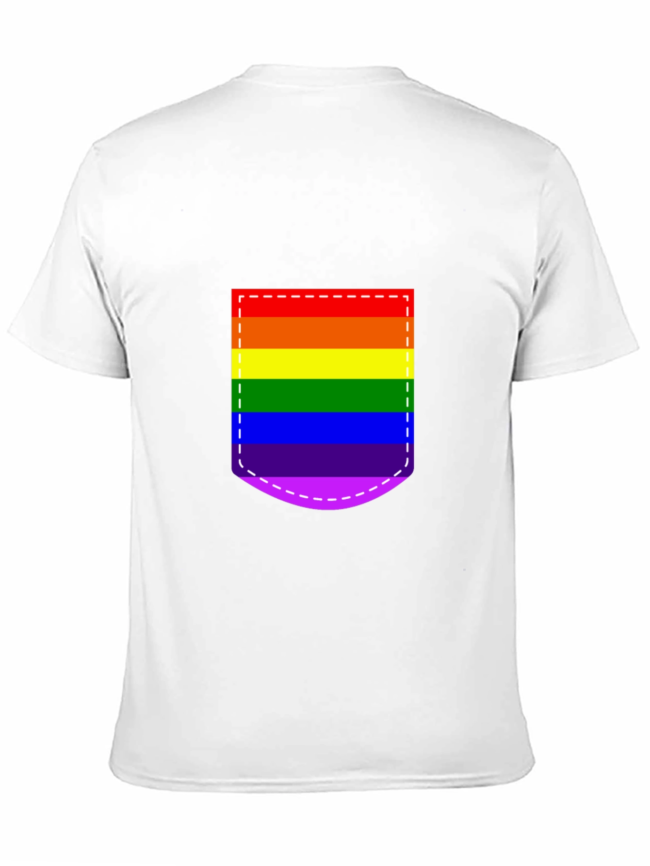 Pride Pocket Tee - Rainbow Flag Graphic Shirt